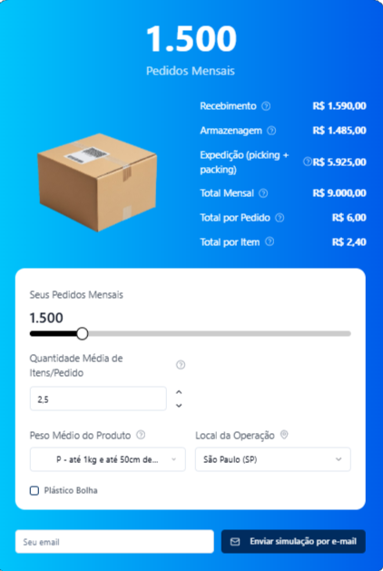 Simulador de Preços Preview